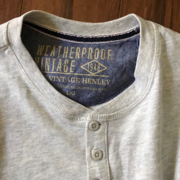 Long sleeve t 1/4 button down - Picture 2 of 3